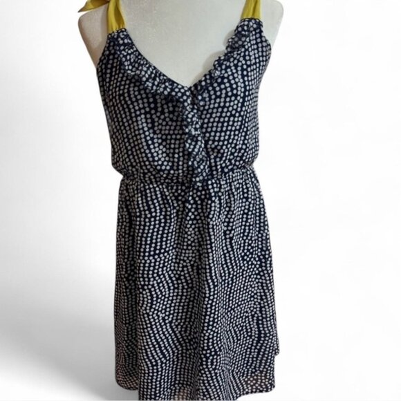 Vintage Emmalee Polka Dot Sleeveless Dress with Yellow Straps - Picture 1 of 3